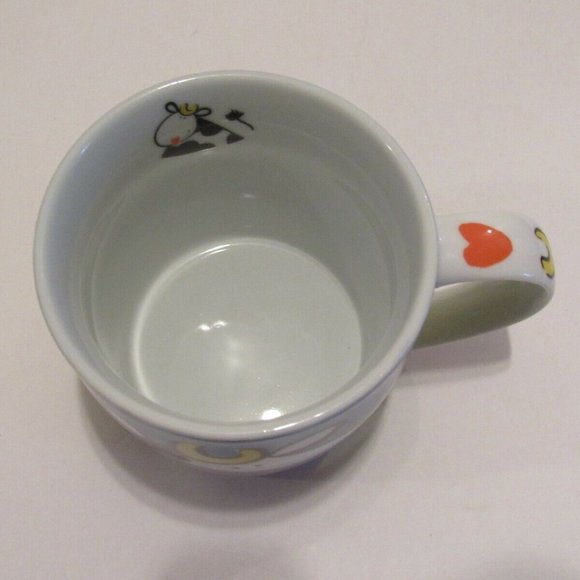 Moo Cow Porcelain Tea Coffee Cup Mug Gallery by Inhesion EUC Never Used - Picture 6 of 7